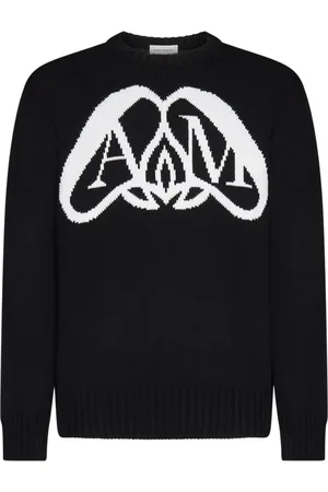 Alexander McQueen Round-neck Knitwear, male, , M, Stylish Crew Neck Jumpers