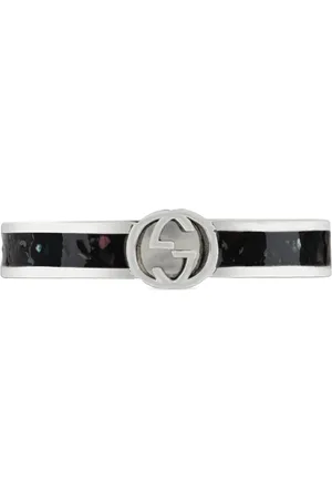 Gucci Rings, female, , 52 MM, Interlocking G Ring Sterling Silver Iconic Logo