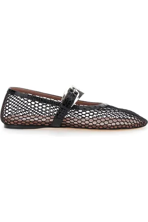 PARIS TEXAS Ballerinas, female, , 6 UK, Ballet Flat Mesh-Embossed Croco