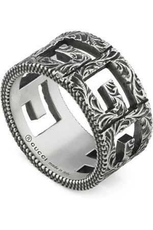 Gucci 925 sterling silver - G cube ring in aged sterling silver