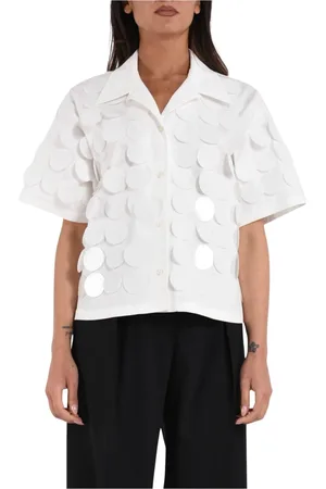 Msgm Shirts, female, , S, Cotton Shirt with Sequins