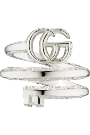 Gucci Rings, female, , 52 MM, Ybc770719001 - 925 Sterling Silver Ring with Double G