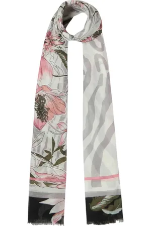Liu Jo Scarves, female, , ONE SIZE, Floral Pattern Frayed Edge Scarf
