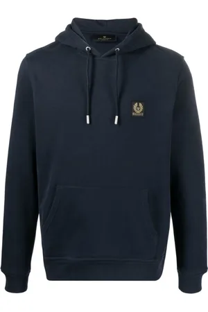 Belstaff Hoodies, male, , S, Dark Ink Hooded Sweatshirt