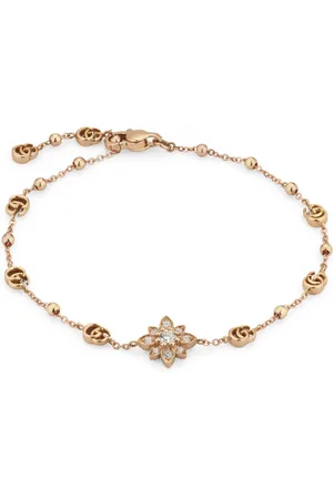 Gucci Flora bracelet in 18kt pink gold and diamonds