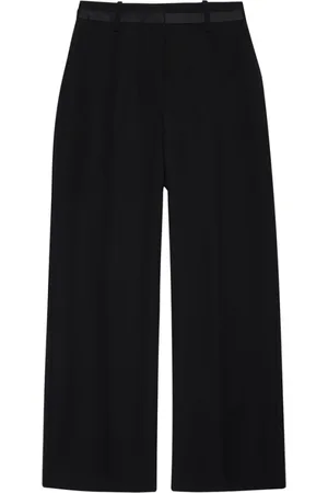 ANINE BING Cropped Trousers, female, , S, Wool Cropped Trousers with Flap Pockets