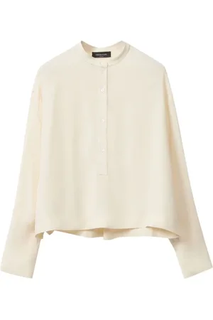 Fabiana Filippi Buttoned Collarless Long Sleeve Shirt