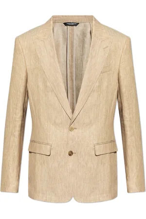 Dolce & Gabbana Blazers, male, , L, Linen Blazer