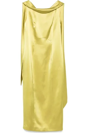FELY CAMPO Party Dresses, female, , M, Apple Sleeveless Boat Neck Dress