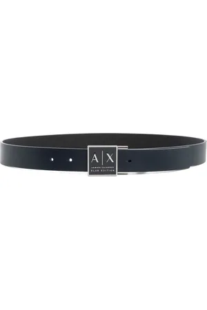 Armani Exchange Plain Reversible Belt with Buckle Closure