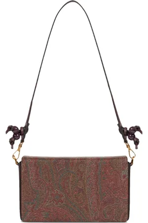 Etro Shoulder Bags, female, , ONE SIZE, Paisley Jacquard Clutch with Beaded Knot