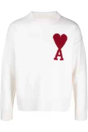 Ami Intarsia-Knit Wool Jumper