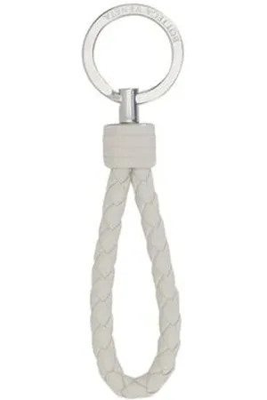 Bottega Veneta Intreccio Leather Key Ring