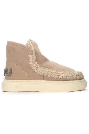 Mou Winter Boots, female, , 8 UK, Eskimo Sneaker Bold Camel Color with Glitter Logo