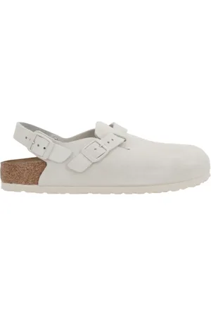 Birkenstock Clogs, female, , 7 UK, Suede Heeled Slingback Sandal