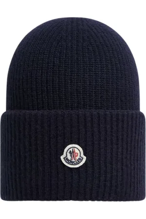 Moncler Beanies, female, , ONE SIZE, Indigo Wool Beanie Hat
