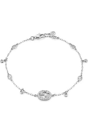 Gucci Bracelets, female, , ONE SIZE, 18kt White Gold and Diamond Bracelet