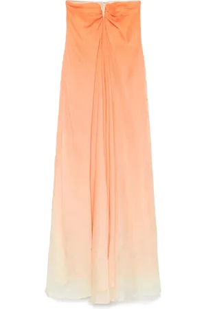 Cult Gaia Ombre Strapless Sweetheart Dress