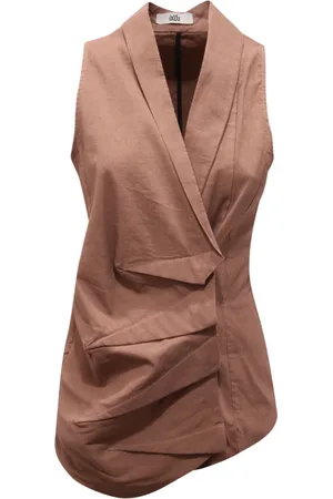 Ixos Vests, female, , M, Linen Blend Waistcoat Made in Italy