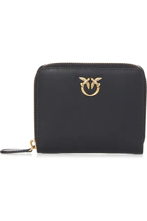 Pinko Leather Zip-Around Wallet