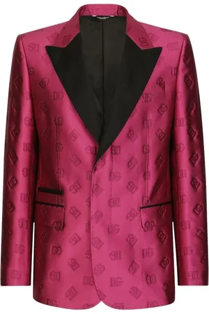 Dolce & Gabbana Blazers, male, , M, Satin Lapel Evening Tuxedo Jacket