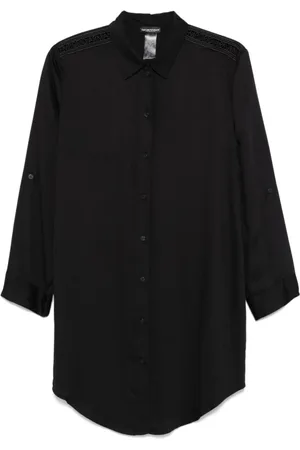 Emporio Armani Shirts, female, , L, Sea Clothing with Button Fastening
