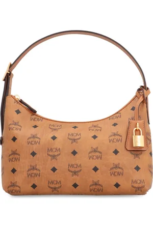 MCM Cross Body Bags, female, , ONE SIZE, Eco-leather Hobo Bag with Lock