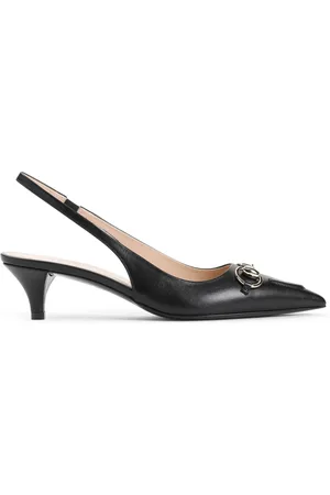 Gucci Pumps, female, , 3 UK, Leather Slingback with Horsebit Detail