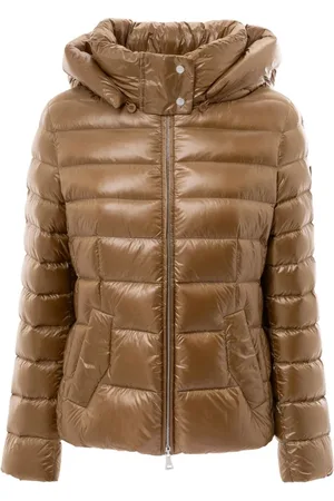add Bronze Polyamide Down Jacket with Hood