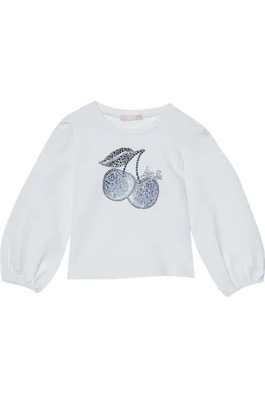 Liu Jo T-Shirts, female, , 4 Y, Cherry Print Rhinestone Sweatshirt