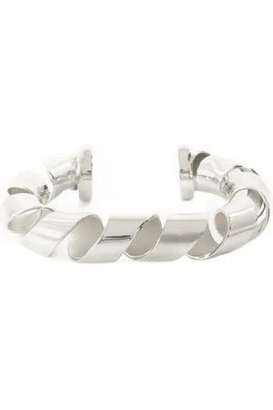 Paco rabanne Twist Cuff Bracelet - Silver Metal