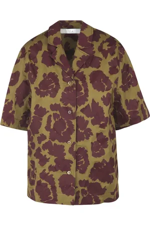 TELA Shirts, female, , S, Cotton Shirt with Short Sleeves