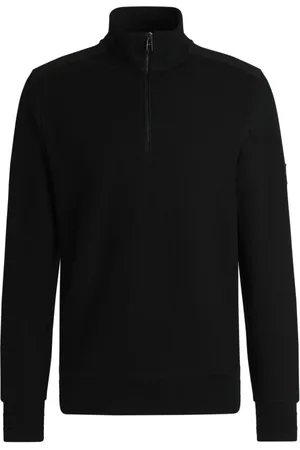 HUGO BOSS Sweatshirts, male, , 2XL, Zip Jumper with Signature Patch