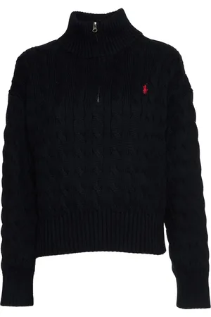 Ralph Lauren Navy Cable-Knit Jumper