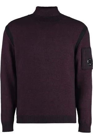 C.P. Company Turtlenecks, male, , M, Wool Turtleneck Jumper with Lens Detail