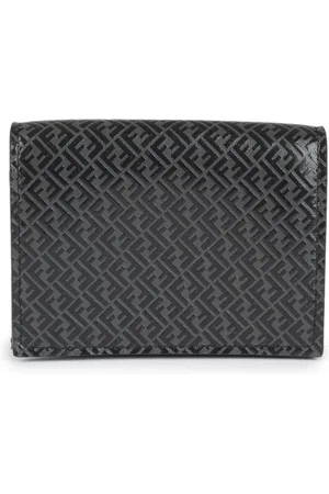 Fendi Trifold Wallet in Charcoal