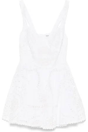 CHARO RUIZ IBIZA Smocked Panel Sweetheart Neck Dress