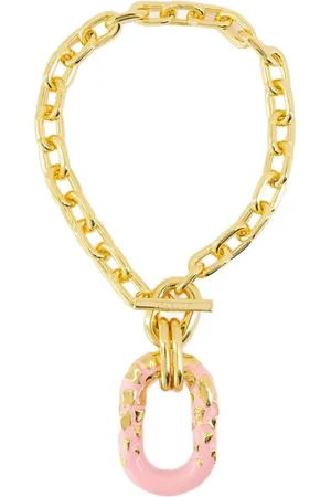 Paco rabanne Necklaces, female, , ONE SIZE, Gold Necklace - Aluminium - Stylish