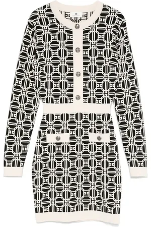 Elisabetta Franchi Knitted Dresses, female, , XS, Elegant Black Dress for Women