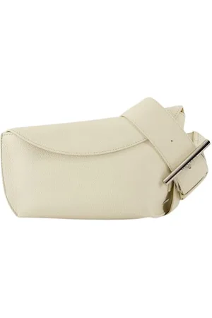 Alexander McQueen Cross Body Bags, female, , ONE SIZE, Cream Leather Sling Bag with Shoulder Strap