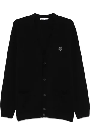 Maison Kitsuné Cardigans, male, , XL, Knitwear Cardigan Bold Fox Head