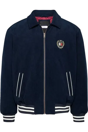 Tommy Hilfiger Bomber Jackets, male, , XL, Crest Cord Letterman Jacket