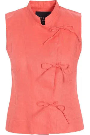Bitte Kai Rand Sleeveless Tops, female, , S, Airy Linen Blouse Cool Coral