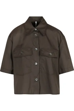 LIVIANA CONTI Shirts, female, , S, Cotton Shirt with Pointed Collar
