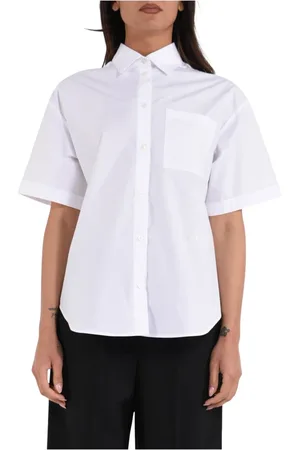 Msgm Shirts, female, , M, Cotton shirt with front buttons