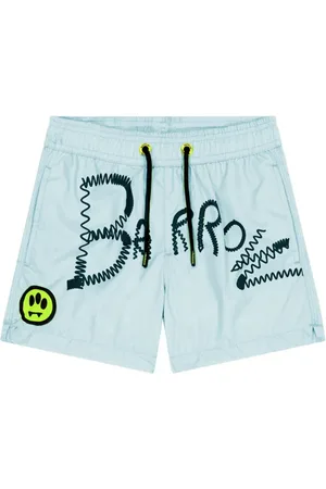 BARROW Swimming Trunks, male, , 14 Y, Vibrant Boxer Shorts with Iconic Smile