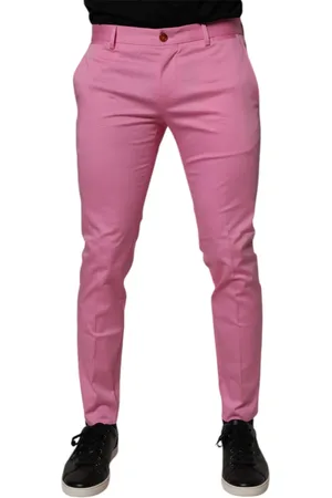 Dolce & Gabbana Skinny Trousers, male, , M, Cotton Slim Fit Dress Trousers
