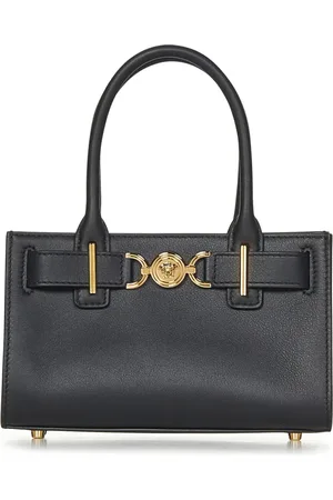 VERSACE Handbags, female, , ONE SIZE, Leather Handbag Ss25
