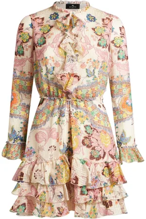 Etro Elegant Silk Mini Dress Chic Design