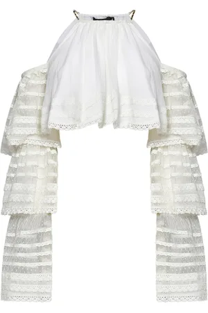 AMEN Blouses, female, , XS, Lace Off-Shoulder Top